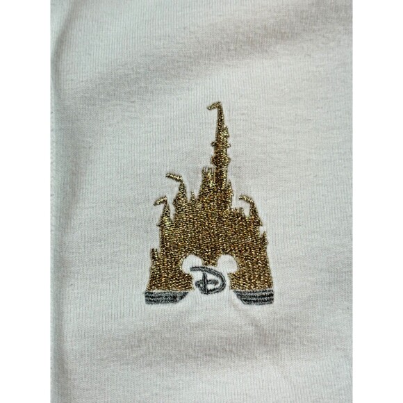 Disney Parks Mickey Mouse Cinderella Castle Hoodie White Zip Up Women’s Large - Picture 5 of 8
